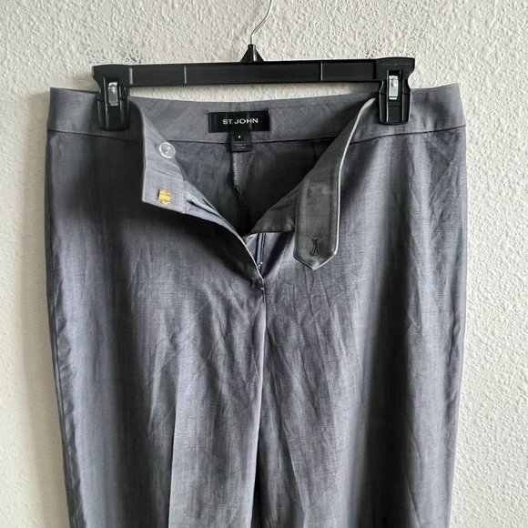 St. John's Women's Dark Grey Straight Leg Pants Size 8 - Picture 7 of 11